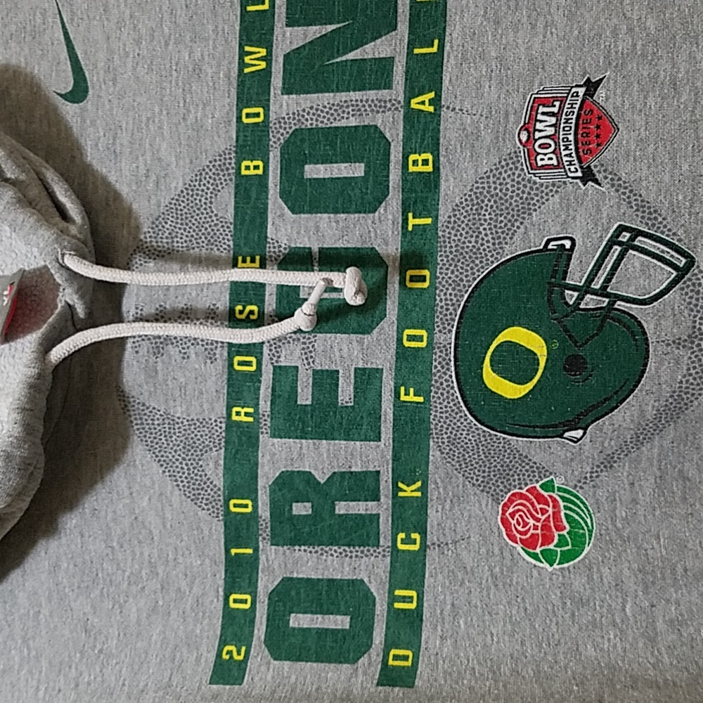 Mens XL 2010 Oregon Ducks Rose Bowl championship Sweatshirt - Picture 2 of 5